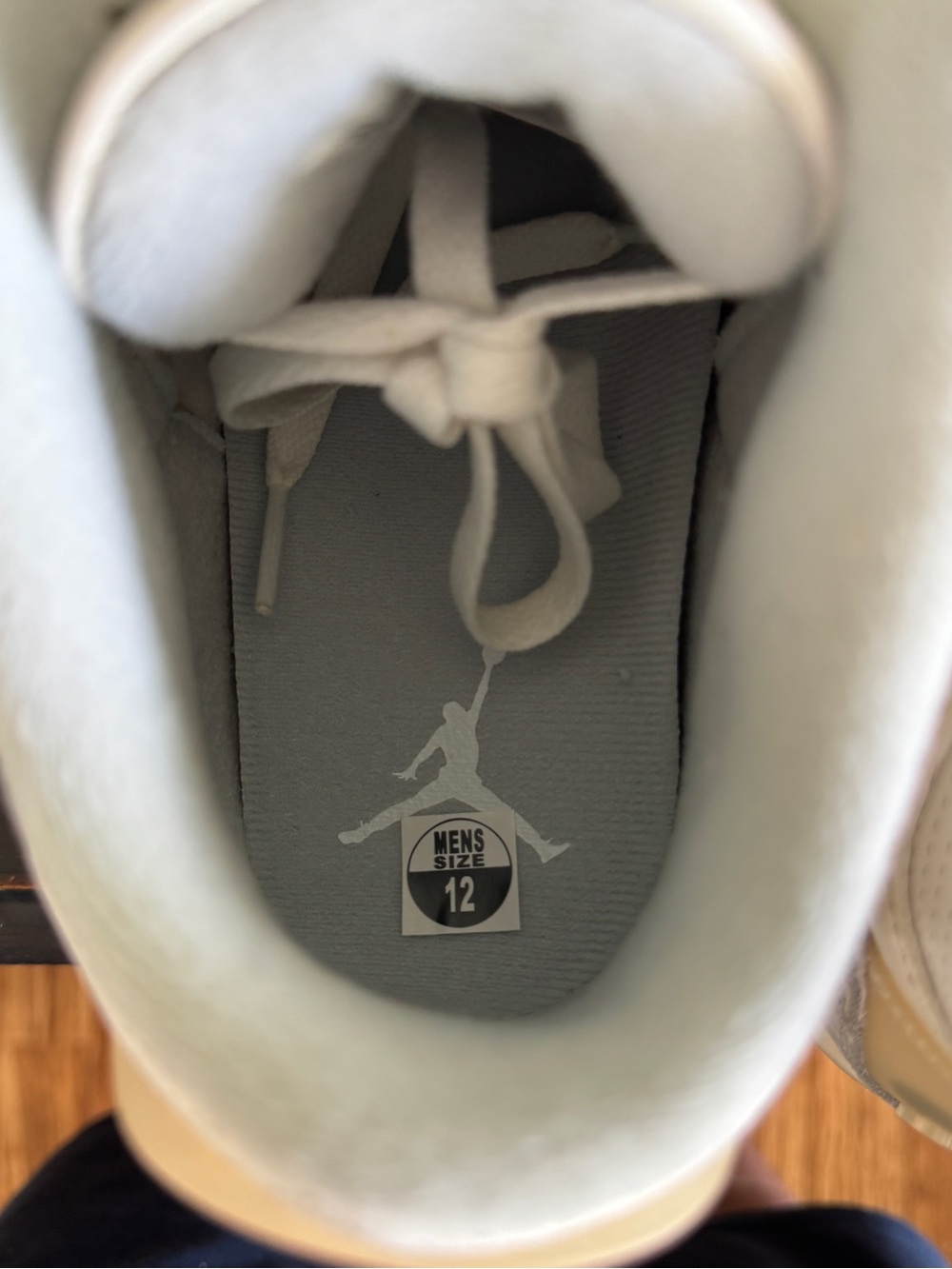 Jordan 3 White and Grey Retro Basketball Sneakers Retro Craft (Brand New) - Picture 4 of 7